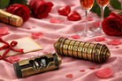 Detaljebillede af Da Vinci Cryptex puzzle box - Rustik/Guld