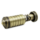 Detaljebillede af Da Vinci Cryptex puzzle box - Rustik/Guld