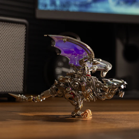 Detaljebillede af 3D Nidhogg Dragon metal puzzle