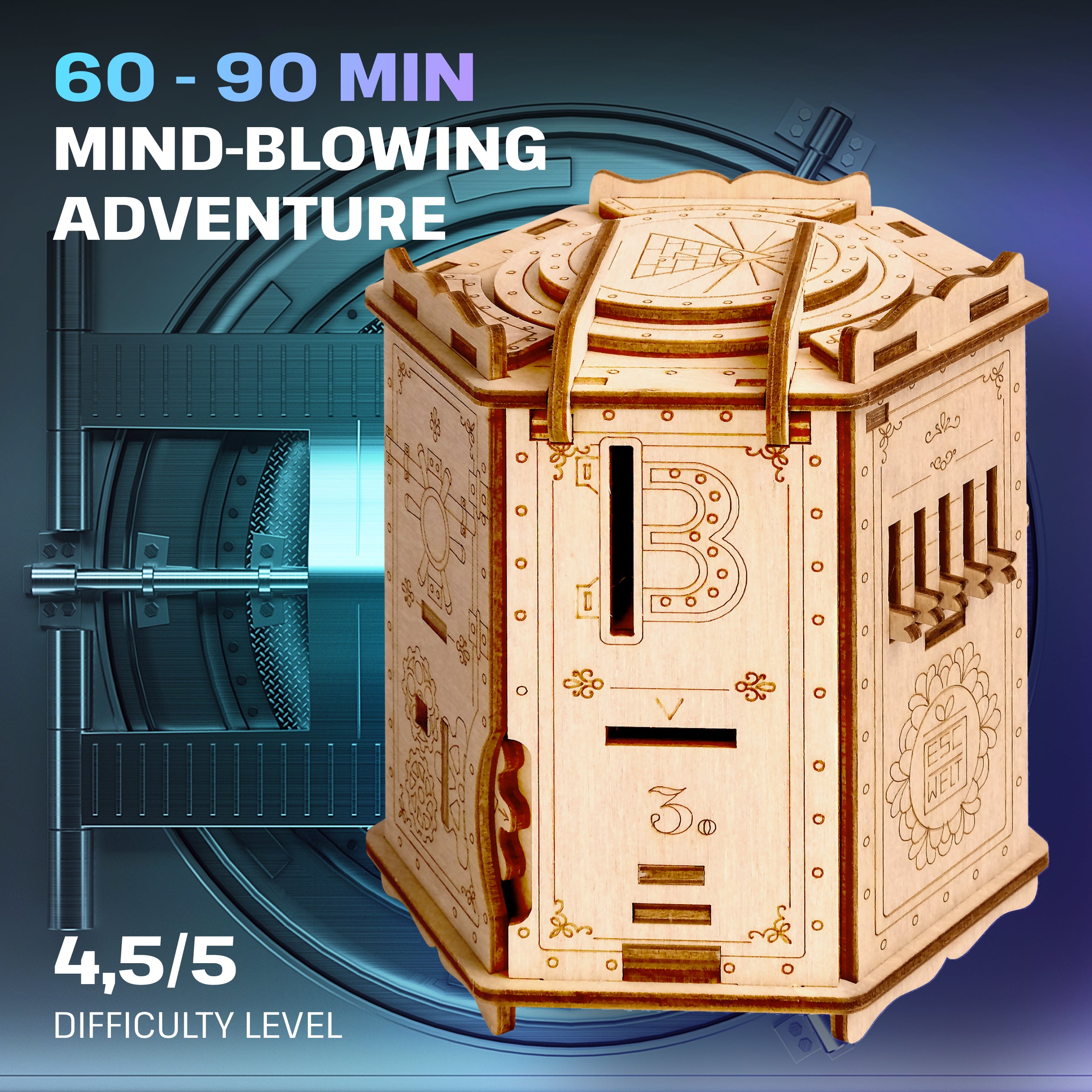 Detaljebillede af Fort Knox Pro fra EscapeWelt – Escape Room in a Box