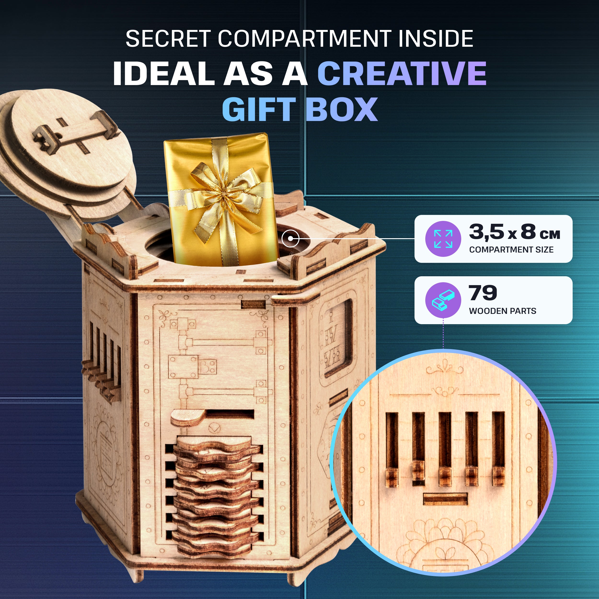 Detaljebillede af Fort Knox Pro fra EscapeWelt – Escape Room in a Box