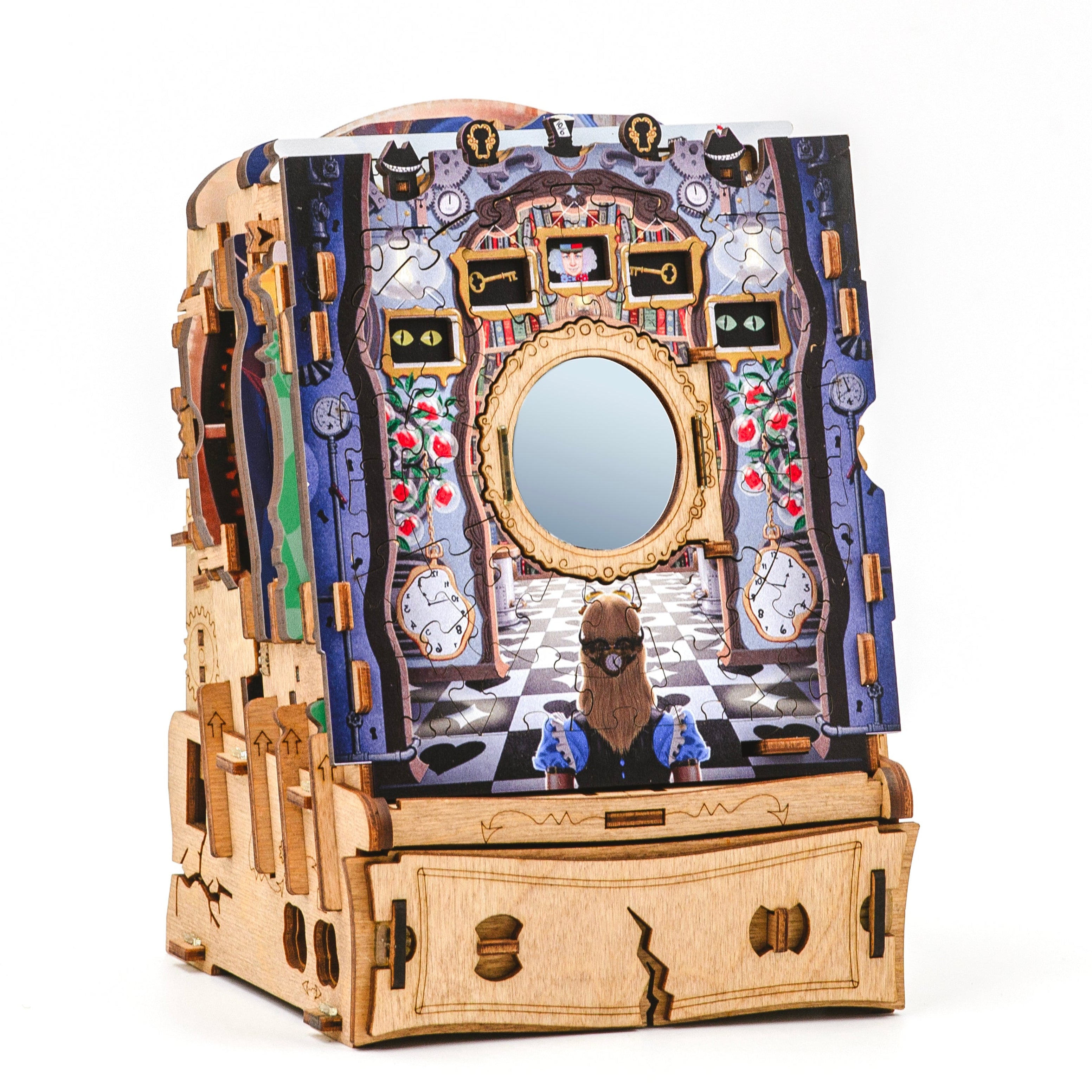 Cluebox: The Wonderbox of Alice – Escape Room in a Box vist som samlet model