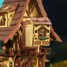 Detaljebillede af ROKR Cuckoo Clock – Mekanisk 3D Træpuslespil