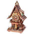 ROKR Cuckoo Clock – Mekanisk 3D Træpuslespil vist som samlet model