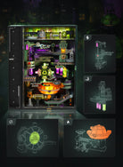 Detaljebillede af ROKR Alchemy City – Mekanisk Marble Run 3D Puzzle