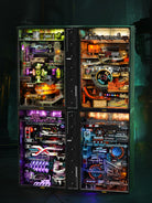 Detaljebillede af ROKR Alchemy City – Mekanisk Marble Run 3D Puzzle