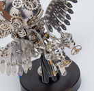 Detaljebillede af 3D Steampunk Owl metal puzzle