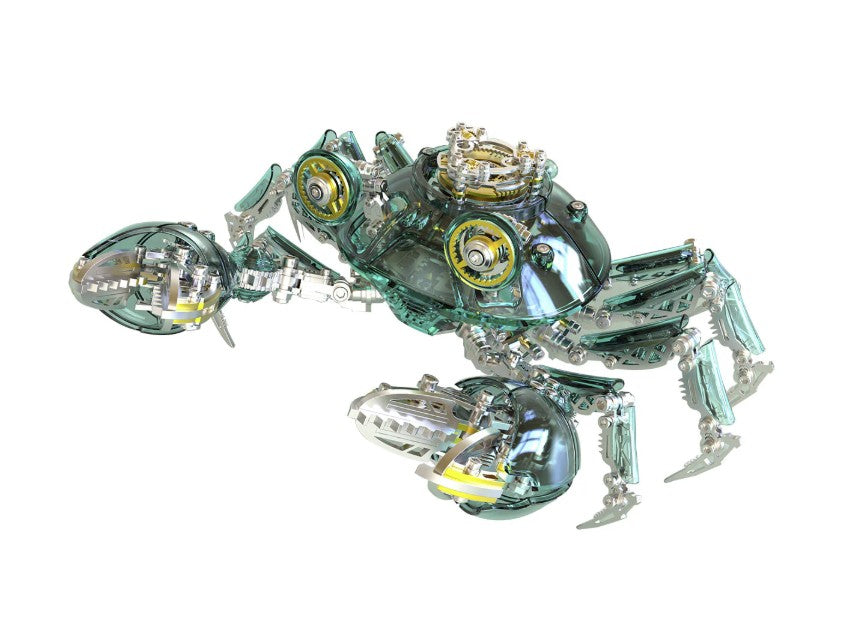Detaljebillede af 3D Punk Crab metal puzzle - Green