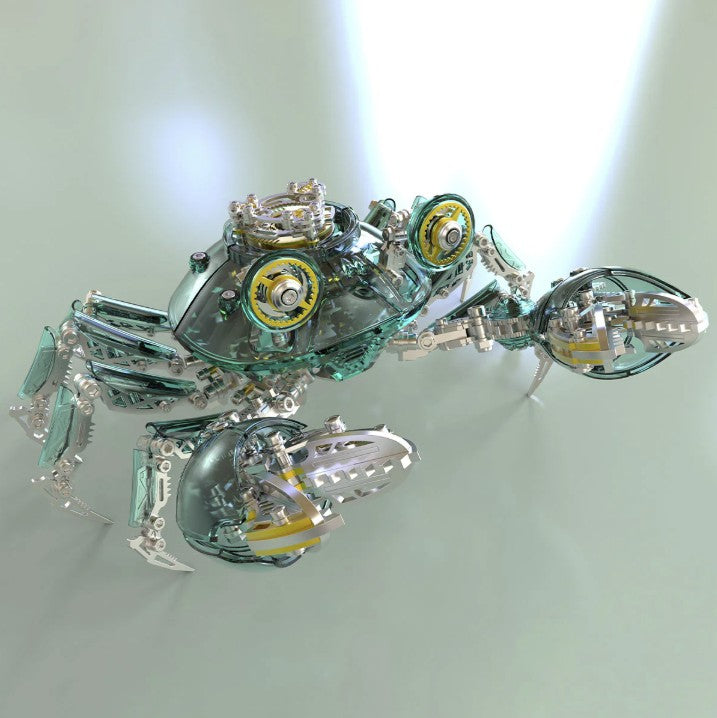 Detaljebillede af 3D Punk Crab metal puzzle - Green