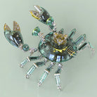 3D Punk Crab metal puzzle - Green vist som samlet model