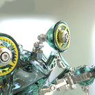 Detaljebillede af 3D Punk Crab metal puzzle - Green