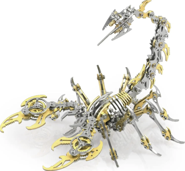 Detaljebillede af 3D Scorpio metal puzzle Gold/Silver