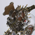 Detaljebillede af 3D Steampunk Seahorse metal puzzle Med Lampe