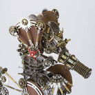 Detaljebillede af 3D Steampunk Seahorse metal puzzle Med Lampe