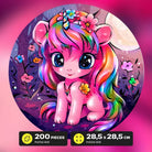 Detaljebillede af Unicorn Puzzle 200 pieces fra EscapeWelt – Træpuslespil