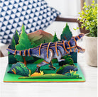 Detaljebillede af T-Rex 3D Puzzle fra EscapeWelt – 3D Træpuslespil for Kids