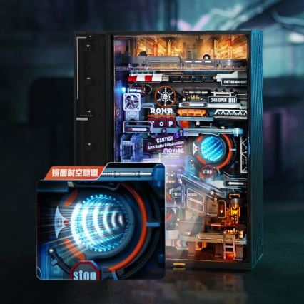 Detaljebillede af ROKR The Last City – Mekanisk Marble Run 3D Puzzle