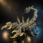 3D Scorpio metal puzzle Gold/Silver vist som samlet model